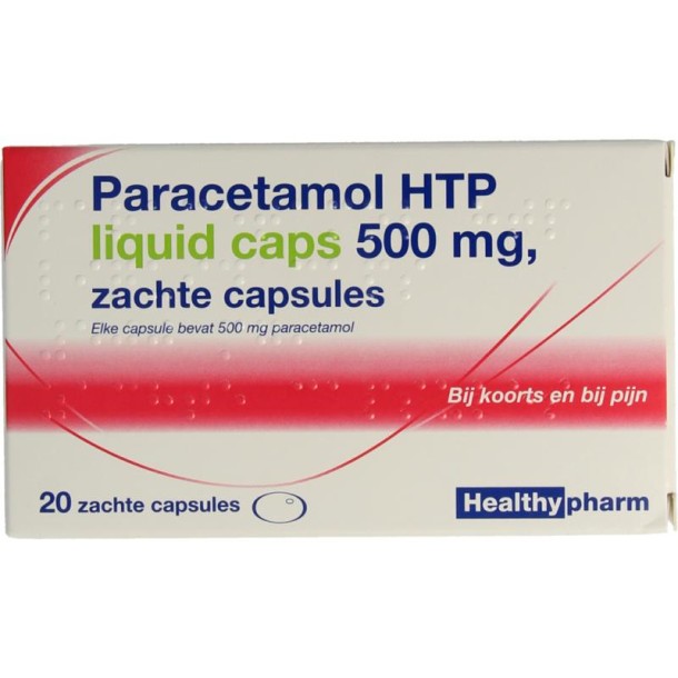 Healthypharm Paracetamol 500mg liquid (20 Capsules)