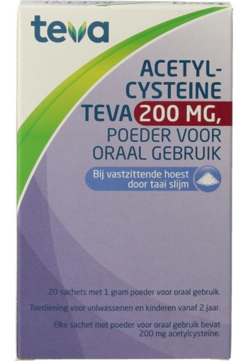 Teva Acetylcysteine 200mg (20 Sachets)