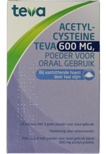 Teva Acetylcysteine 600mg (30 Sachets)