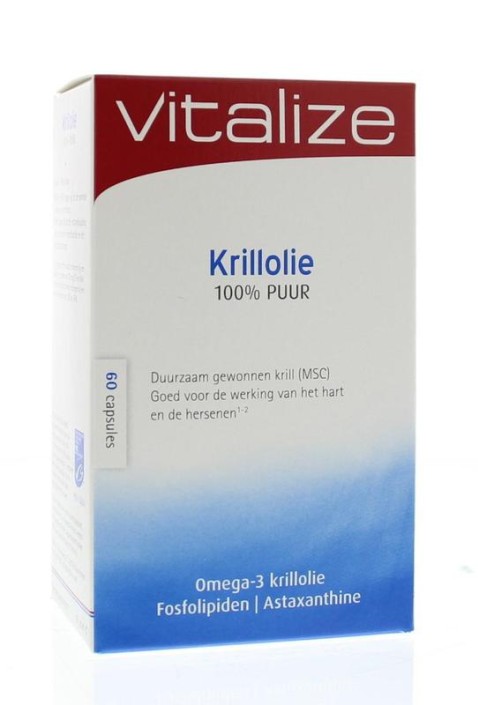 Vitalize Krillolie 100% puur (MSC) (60 Capsules)