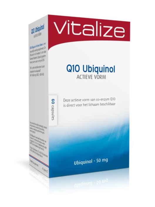 Vitalize Q10 ubiquinol actieve vorm 50mg (60 Capsules)