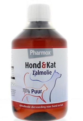 Pharmox Hond & kat zalmolie 100% puur (425 Milliliter)