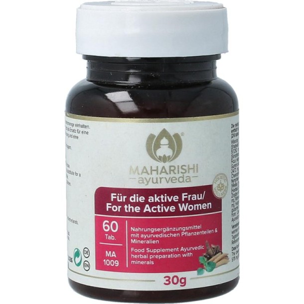 Maharishi Ayurv Voor de actieve vrouw/MA 1009 (60 Tabletten)