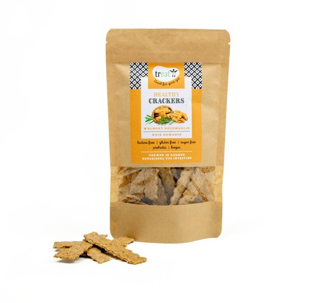 Treat Crackers walnoot rozemarijn glutenvrij (80 Gram)