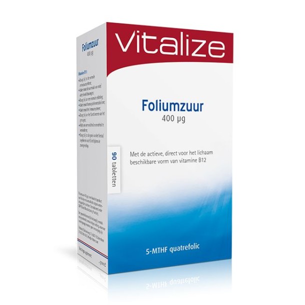 Vitalize Foliumzuur 400mcg (90 Tabletten)