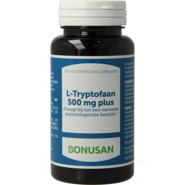 Bonusan L-Tryptofaan 500 complex (60 Vegetarische capsules)