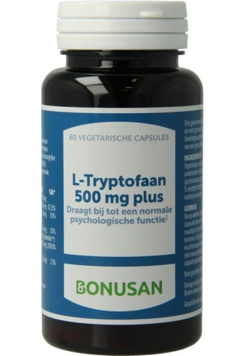 Bonusan L-Tryptofaan 500 complex (60 Vegetarische capsules)