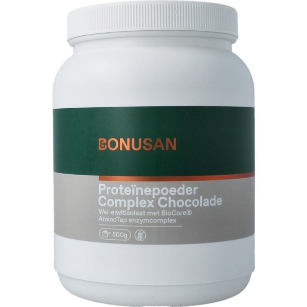 Bonusan Proteinepoeder complex chocolade (500 Gram)