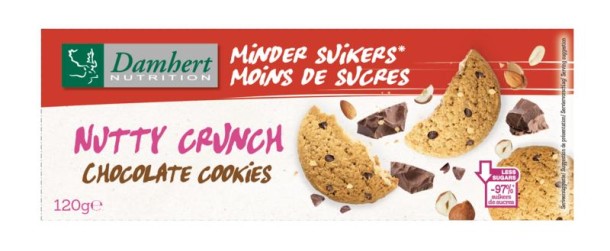 Damhert Nutty crunch chocolate cookies (120 Gram)