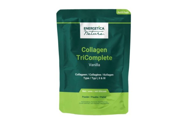 Energetica Nat Collagen tricomplete vanilla refill pack (400 Gram)