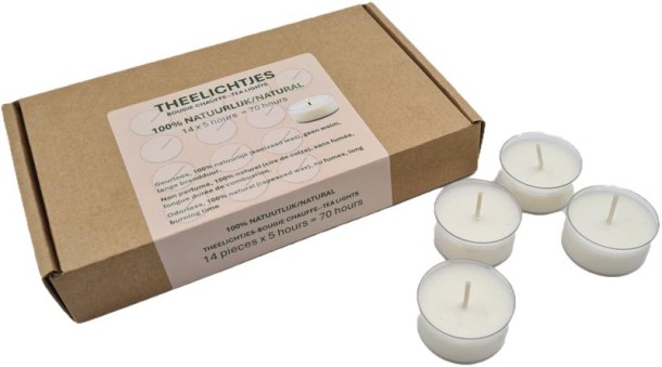 Soylites Natural theelichtjes 14 stukes (1 Stuks)