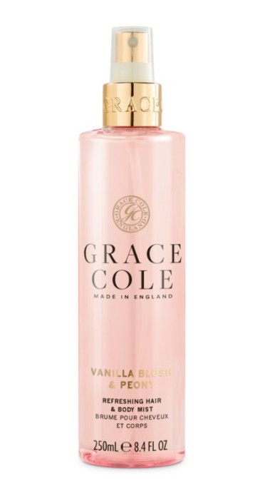 Grace Cole Vanilla blush & peony hair & body mist (250 Milliliter)