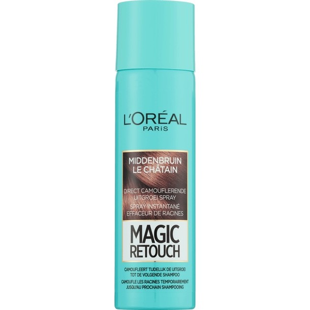 L'Oréal Paris Magic Retouch Uitgroei Camouflage Spray 3 Middenbruin 150 ml