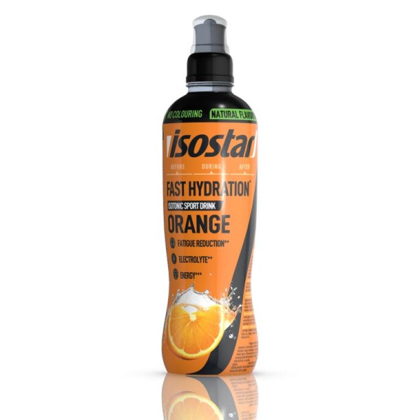 Isostar Fast hydration isotonic sport drink orange (500 Milliliter)