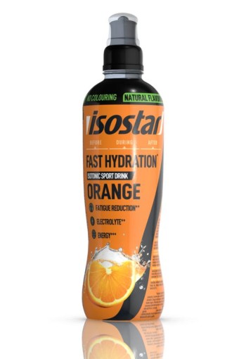 Isostar Fast hydration isotonic sport drink orange (500 Milliliter)