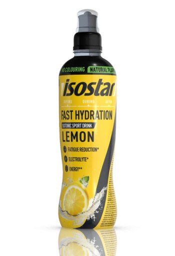 Isostar Fast hydration isotonic sport drink lemon (500 Milliliter)