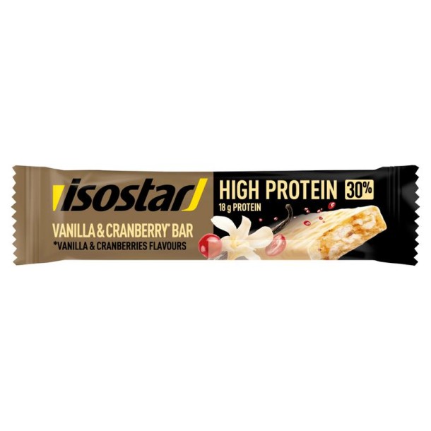Isostar High protein 30 bar vanilla & cranberry (55 Gram)