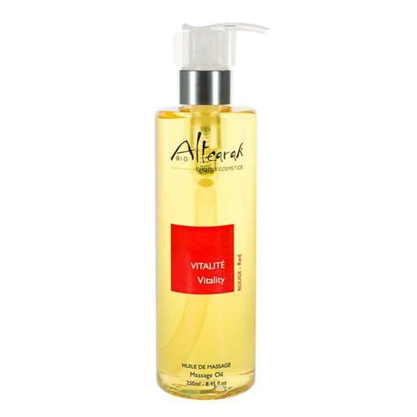 Altearah Massageolie vitality red bio (250 Milliliter)