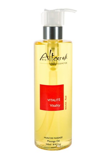 Altearah Massageolie vitality red bio (250 Milliliter)