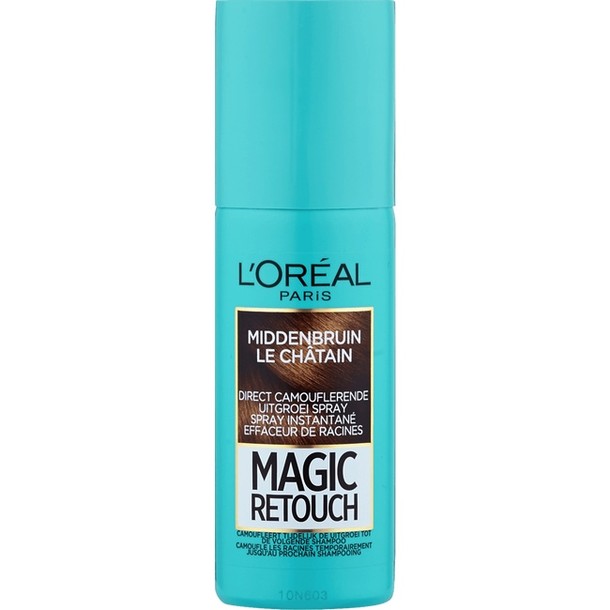 L'Oréal Paris Magic Retouch Uitgroei Camouflage Spray 3 Middenbruin 75 ml