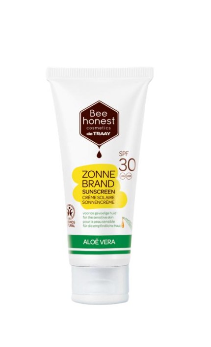 Traay Bee Honest Zonnebrand aloe & honing SPF30 (100 Milliliter)