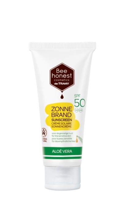 Traay Bee Honest Zonnebrand aloe & honing SPF50 (100 Milliliter)