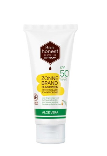 Traay Bee Honest Zonnebrand aloe & honing SPF50 (100 Milliliter)