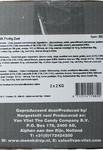 Meenk Fruitig zoet winegums (4 Kilogram)