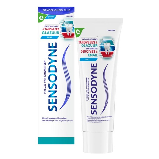 Sensodyne Tandpasta sensitive tandvlees & glazuur (75 Milliliter)