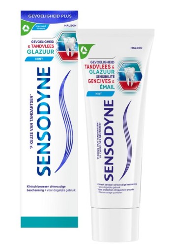 Sensodyne Tandpasta sensitive tandvlees & glazuur (75 Milliliter)
