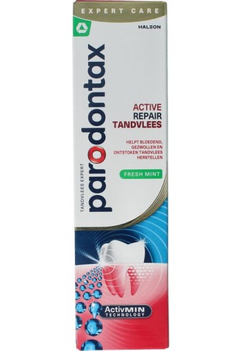 Parodontax Tandpasta active gum repair fresh mint (75 Milliliter)