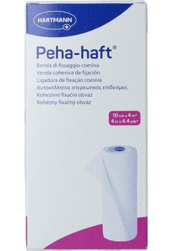 Hartmann Peha-haft elastisch windsel 4m x 10cm (1 Stuks)