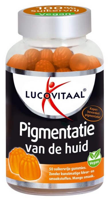 Lucovitaal Pigmentatie van de huid gummies (50 Stuks)