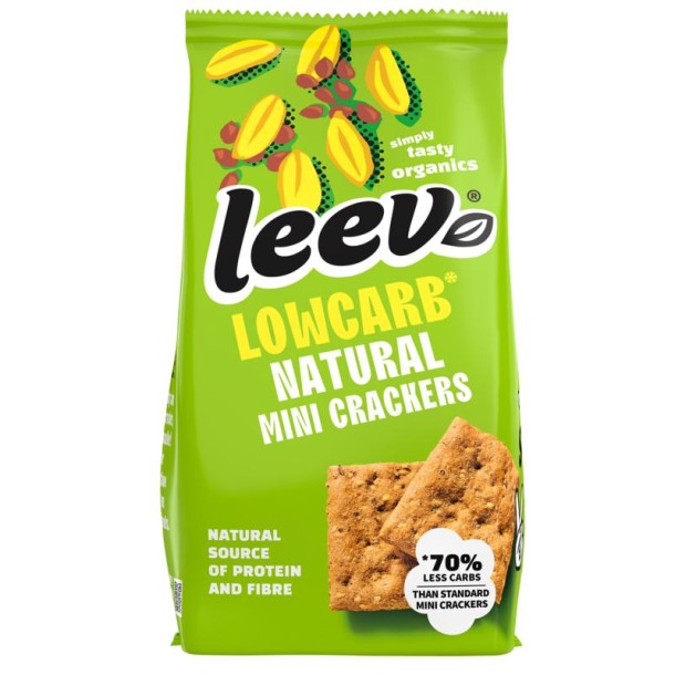 Leev Lowcarb mini crackers natural bio (85 Gram)