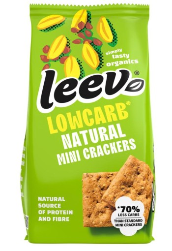 Leev Lowcarb mini crackers natural bio (85 Gram)