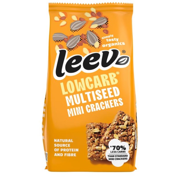 Leev Lowcarb mini crackers multiseeds bio (85 Gram)