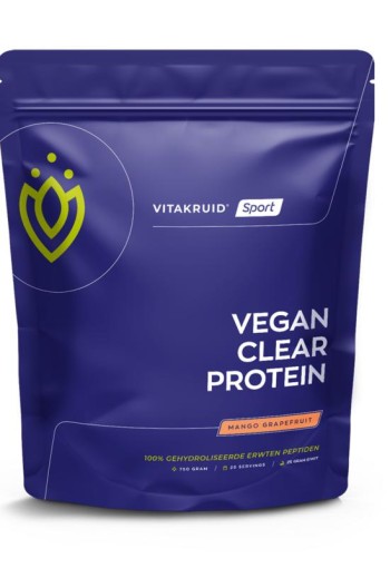 Vitakruid Vegan clear protein mango grapefruit (750 Gram)