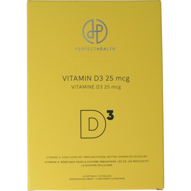 Perfect Health Vitamine D3 25mcg (30 Softgels)