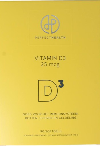 Perfect Health Vitamine D3 25mcg (90 Softgels)