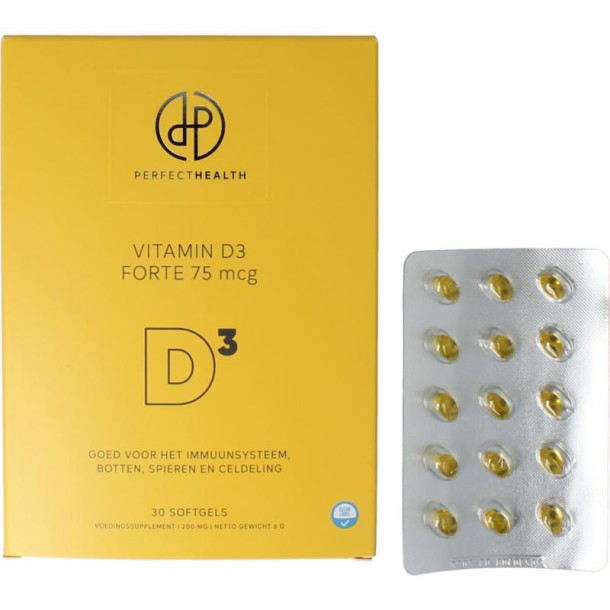 Perfect Health Vitamine D3 forte 75mcg (30 Softgels)