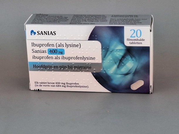 Sanias Ibuprofen 400 mg als lysine (20 Stuks)