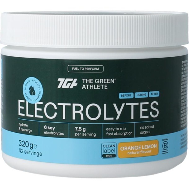 Green Athlete Electrolytes orange lemon (320 Gram)