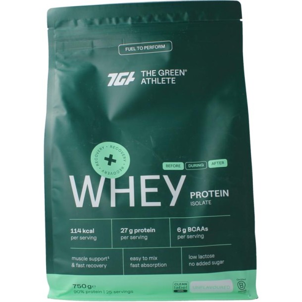 Green Athlete Whey protein isolate unflavoured (750 Gram)
