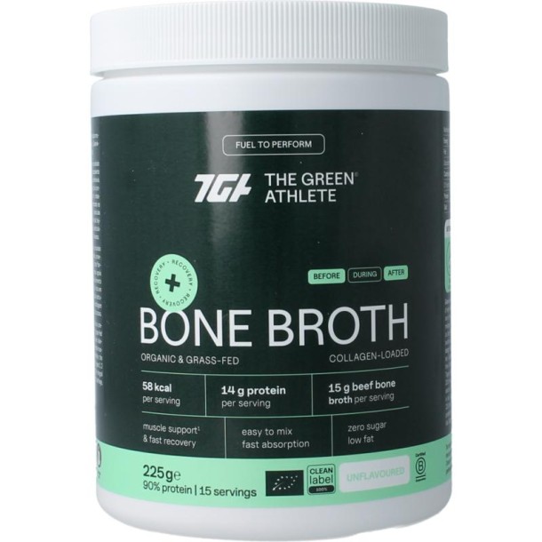 Green Athlete Beef bone broth bio (225 Gram)
