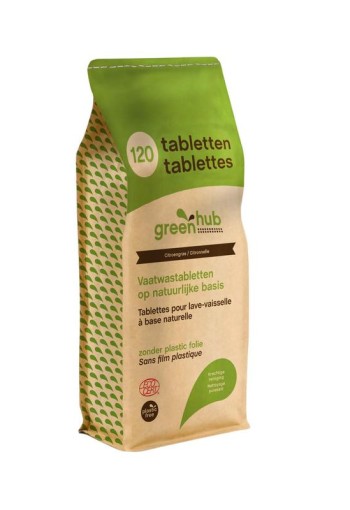 Greenhub Vaatwastabletten plasticvrij (120 Stuks)