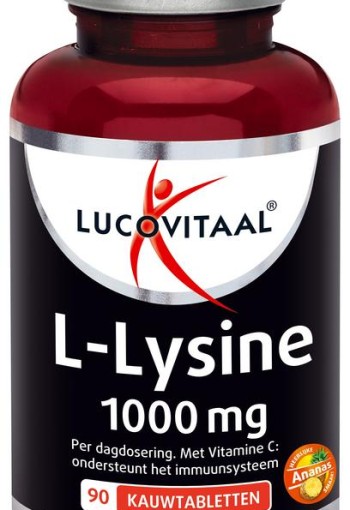 Lucovitaal L-Lysine 1000mg (90 Kauwtabletten)