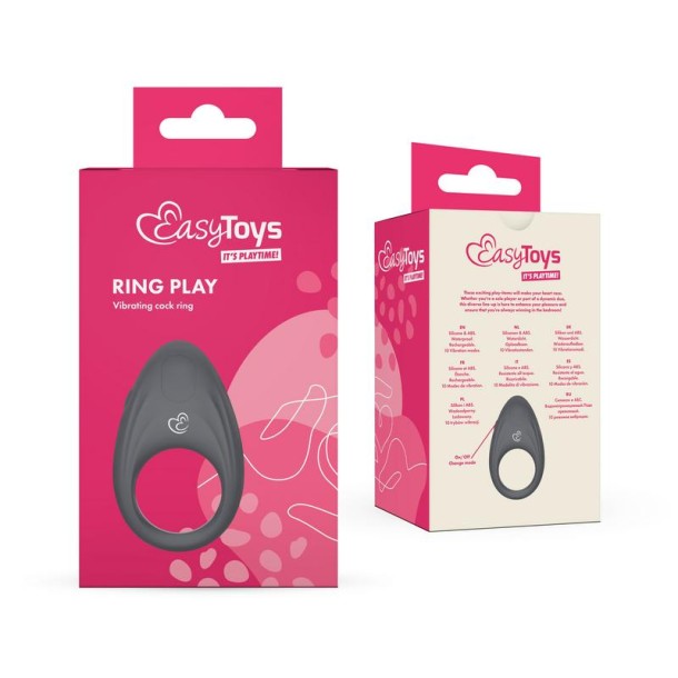 Easytoys Ring play vibrerende cockring (1 Stuks)