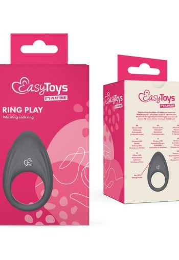 Easytoys Ring play vibrerende cockring (1 Stuks)