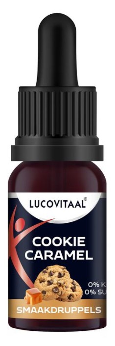 Lucovitaal Smaak druppels cookie caramel (20 Milliliter)