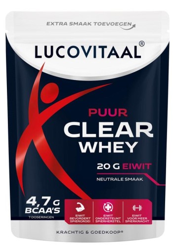 Lucovitaal Clear whey poeder puur (175 Gram)